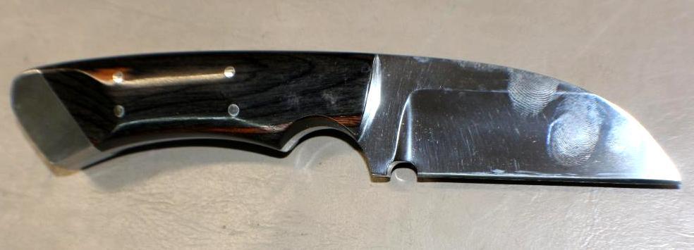 Beautiful Tom Barminksi Custom Knife in Pristine Condition with Sheath