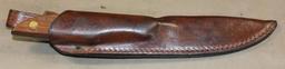 Unusually Shaped Herter's Inc. Fixed Blade Sheath Knife