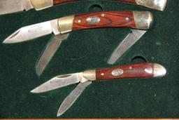 Set of 3 Remington Folding Knives in Case