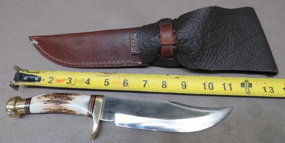 Marbles Stag Handled Sheath Knife