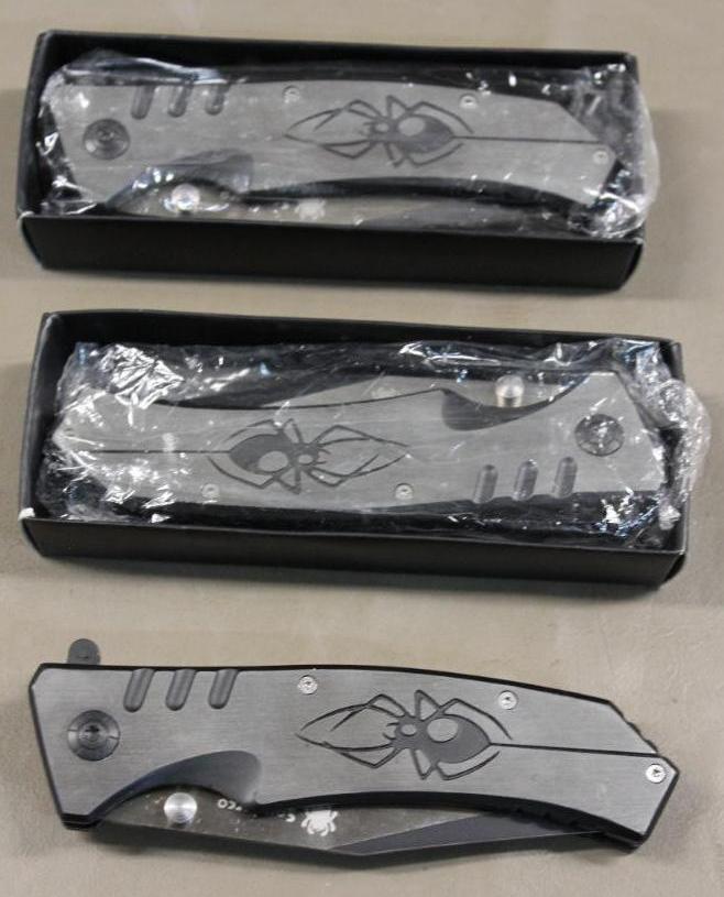 Three New Counterfeit Spyderco Steel Folding Knives