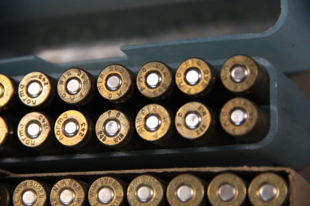 51 Cartridges 243 Win Plus 9 Fired Brass