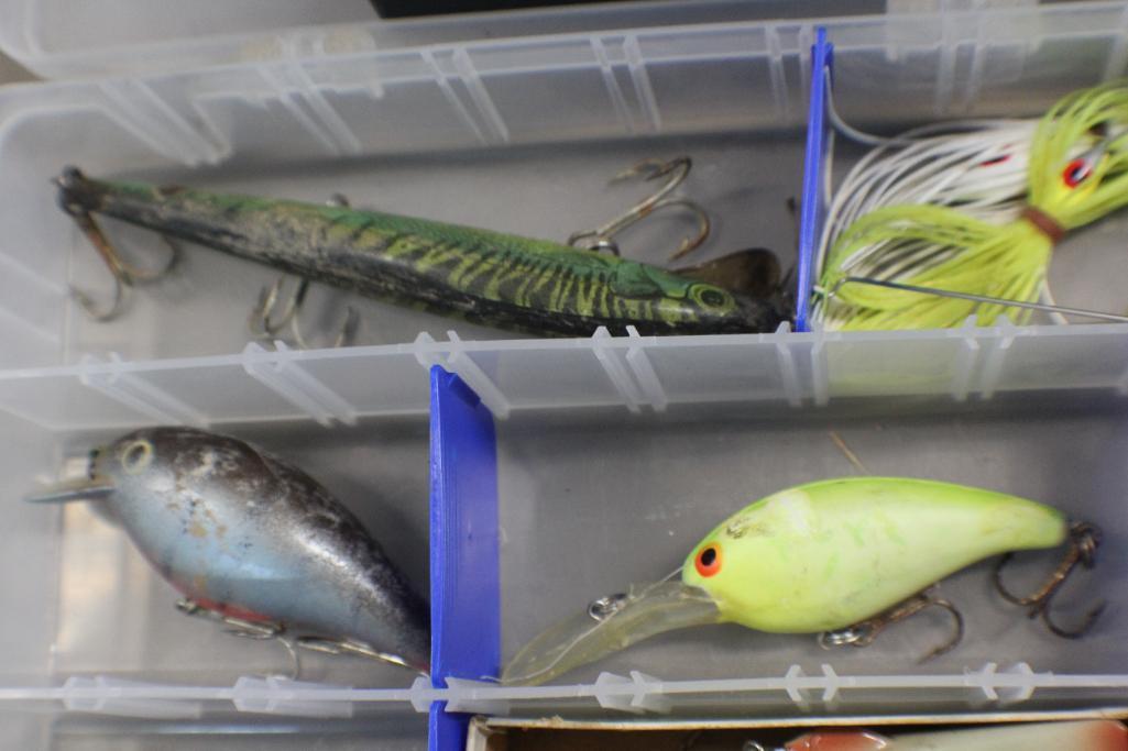 Assorted Lures in Organizers