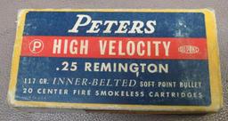 Peters 25 Remington Ammunition