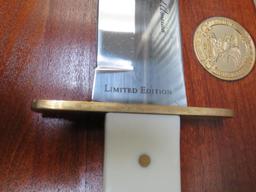 NRA Limited Edition Bowie Knife with Display Plaque