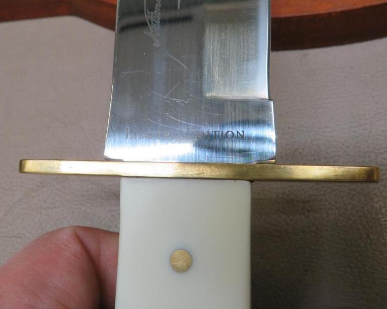 NRA Limited Edition Bowie Knife with Display Plaque