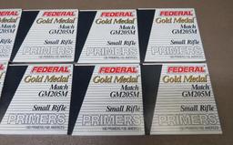 Federal Premium Gold Medal Match GM205M Small Rifle Primers NO SHIPPING