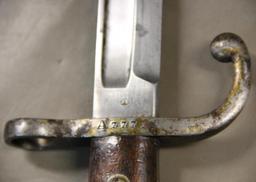 Brazilian 1908 Mauser Bayonet with Matching Scabbard