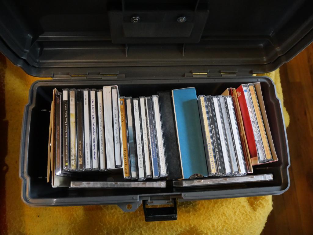 CD Collection with Storage Boxes