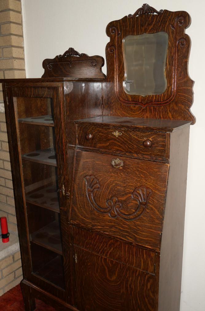 Gorgeous Carved Antique Secretary