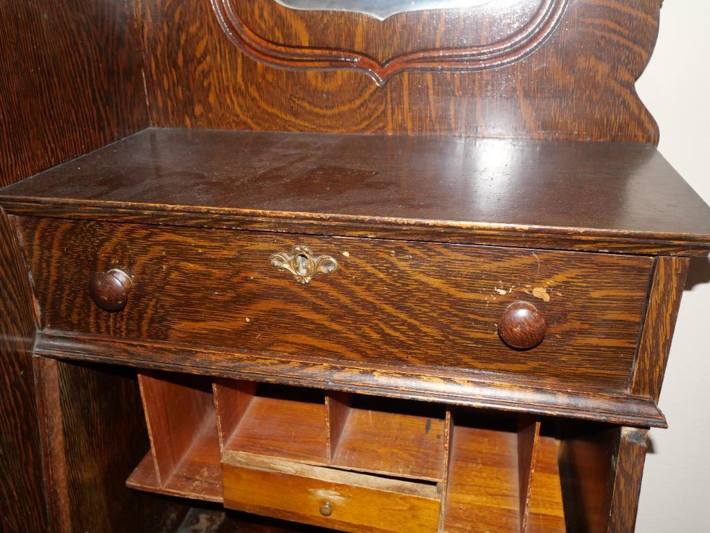 Gorgeous Carved Antique Secretary