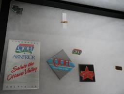 Radio Advertising Collector Pins Grouping