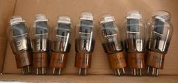 Seven Sylvania VT-25 Radio Tubes