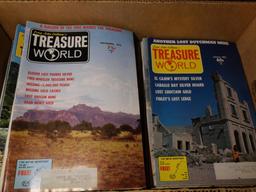 Box of 1970's Long John Latham's True Treasure / Treasure World Magazines