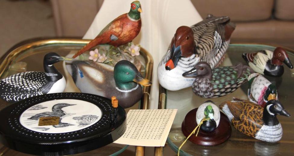 Collection of Small Ducks and Pheasant Figures