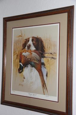 Two Limited Edition Ducks Unlimited Dog-Themed Artworks Signed by Artists