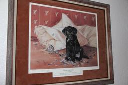 Two Limited Edition Ducks Unlimited Dog-Themed Artworks Signed by Artists