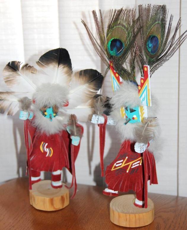 Pair of Artist Signed Contemporary Kachinas