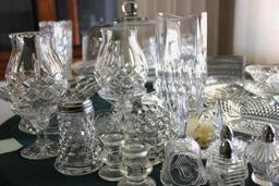 Large Assortment of Cut Glass and Crystal