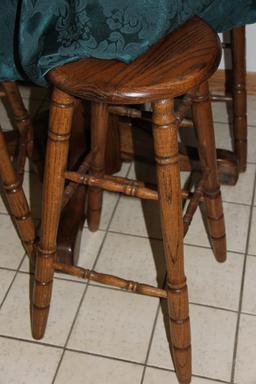 Tall Round Table and Stools