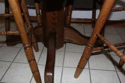 Tall Round Table and Stools