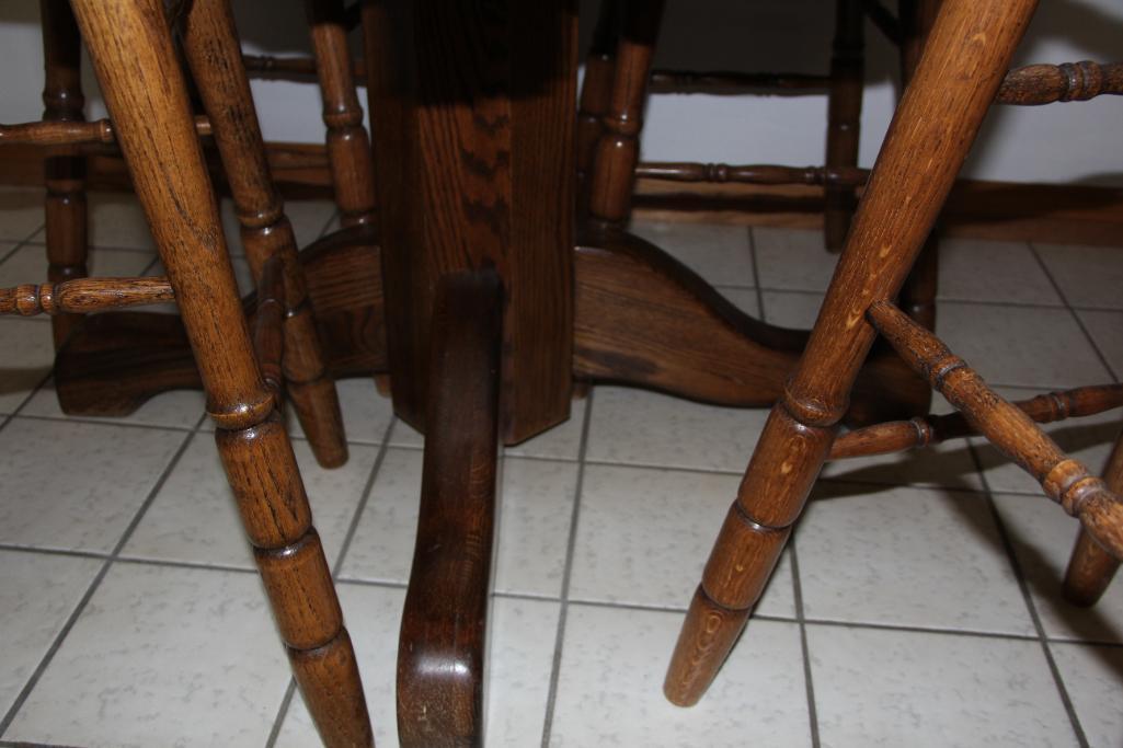 Tall Round Table and Stools