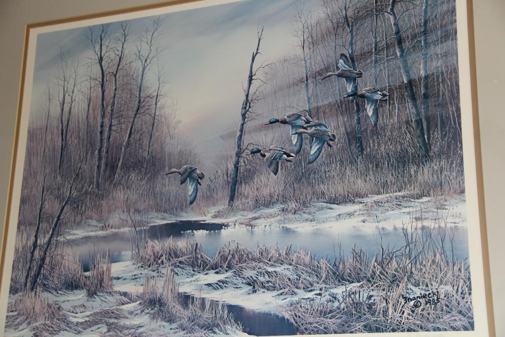 Signed and Numbered Print by A. Inaniecki for Ducks Unlimited