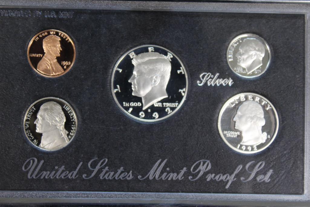 US Mint 1992-S Premier Silver Proof Set