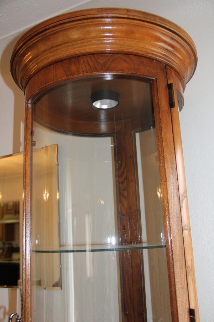 Cylindrical Display Cabinet