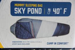 Coleman Extra High Airbed and Slumberjack Mummy Sleeping Bag