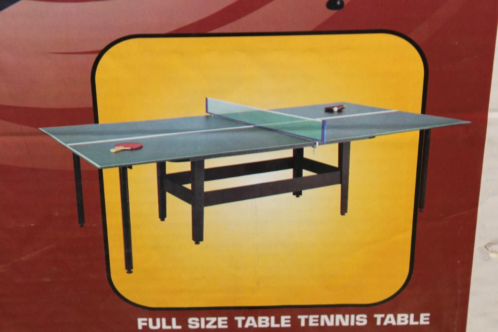 Double Play Full-Size Table Tennis/Turbo Hockey Table