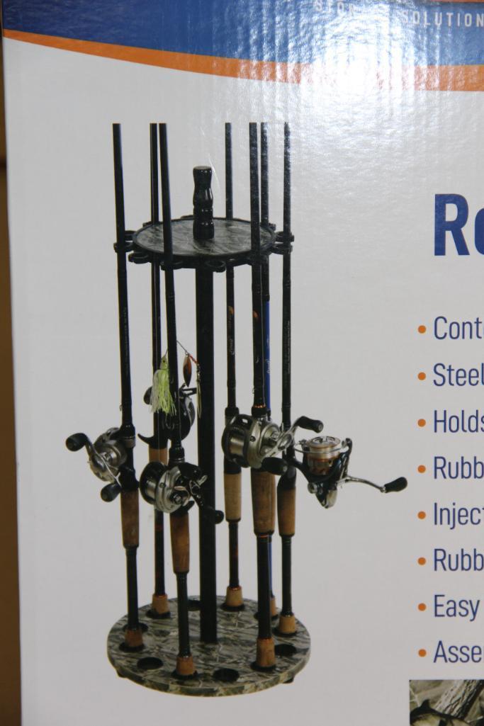 Case of 4 Organized Fishing Camo Round Rod Racks