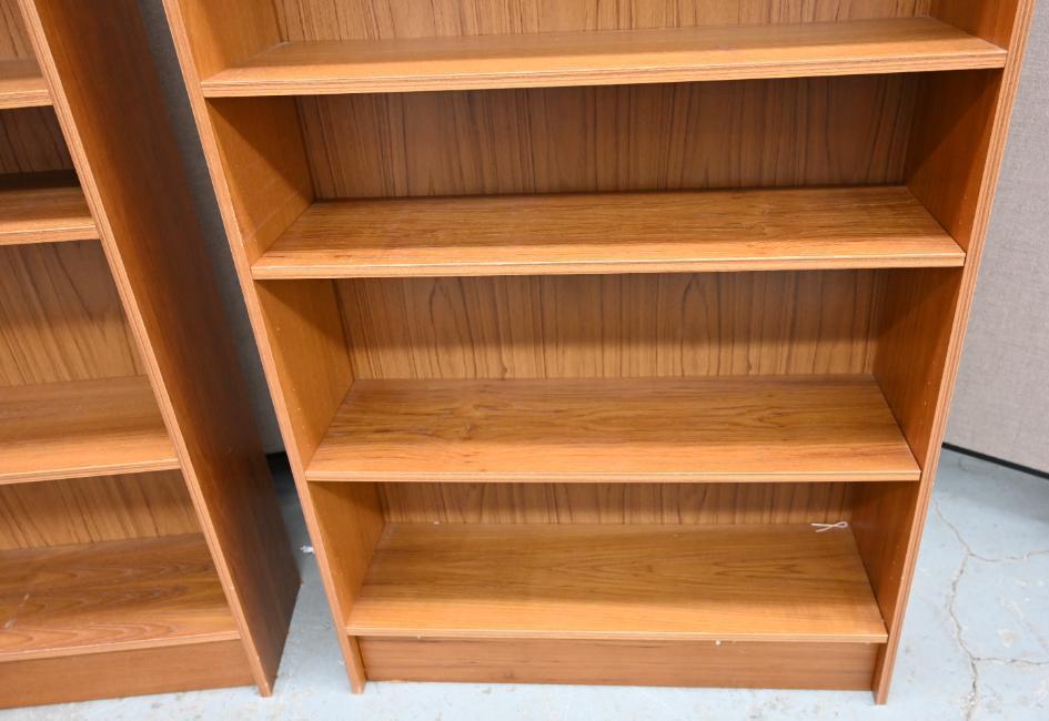 Two Pretty 35x11x75" Danish Style Book Shelves