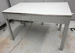 Metal Desk / Work Table with Formica Top