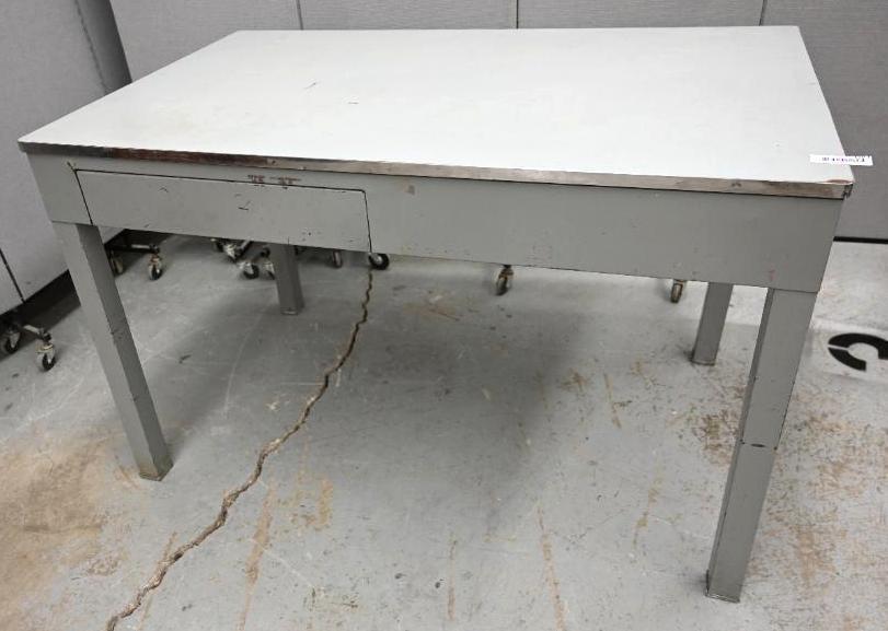 Metal Desk / Work Table with Formica Top