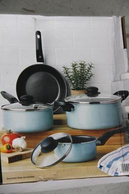 7-Piece Mainstays Cookware Set New in Original Box