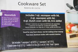 7-Piece Mainstays Cookware Set New in Original Box