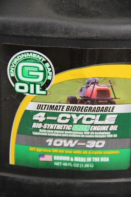 Six 1.5 Qt. (48 oz.) Bottles of G-Oil 10W-30 Synthetic Biodegradable Oil