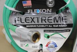 Flexon Flextreme 100' Garden Hose and Hydro Shot Portable Power Cleaner