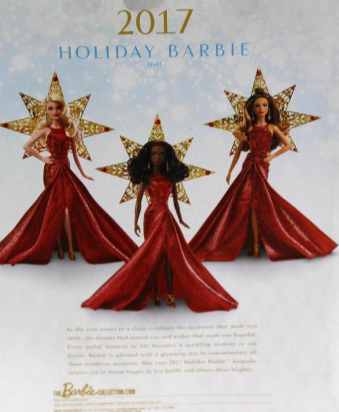 Pair of 2017 Holiday Barbies New in Boxes
