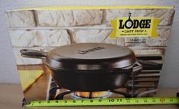 Lodge 3.2QT Cast Iron Combo Cooker
