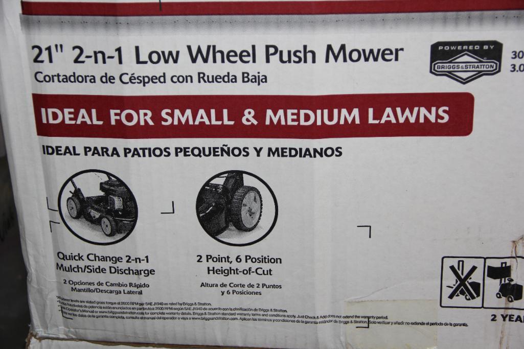 New in Open Box Murray 21" 2-in-1 Low Wheel Push Mower