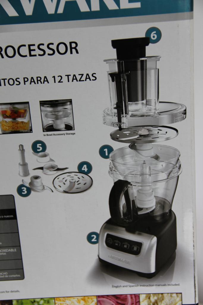 Faberware 12 Cup 2-in-1 Food Processor