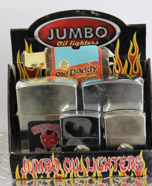 4 Collectible Sturgis Jumbo Oil Lighters