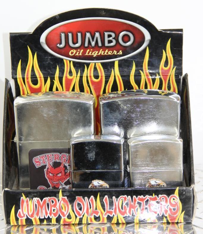 4 Collectible Sturgis Jumbo Oil Lighters
