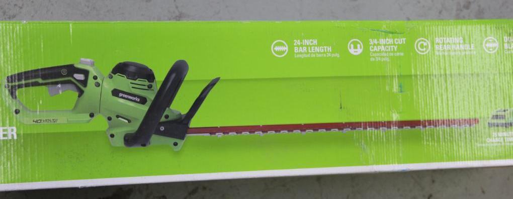 Green Works 40V Lithium 24" Cordless Hedge Trimmer