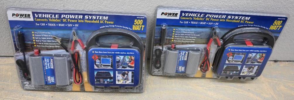 Two New Vehicle Power System 500 Watt Inverters