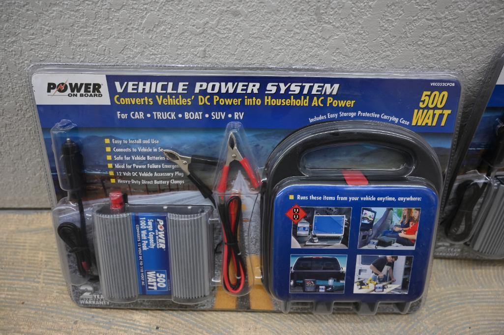 Two New Vehicle Power System 500 Watt Inverters