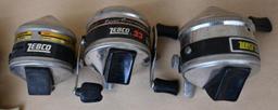 Nine Zebco Fishing Reels