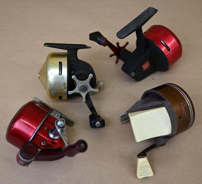 Four Vintage Closed Face Reels